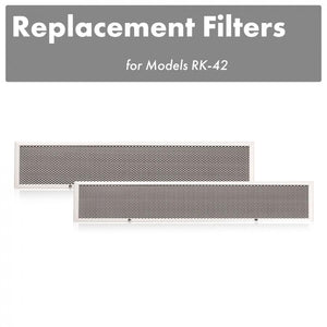 ZLINE Charcoal Filters (Set-2)-42" Under Cabinet Range Hoods, CF-RK-42