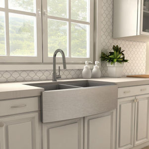 ZLINE Gemini Kitchen Faucet in Gun Metal, GEM-KF-GM