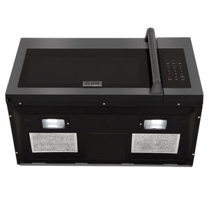 ZLINE Over Range Microwave, Black Stainless MWO-OTR-H-30-BS