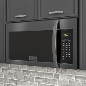 ZLINE Over The Range Microwave Oven, Black Stainless, MWO-OTR-30-BS