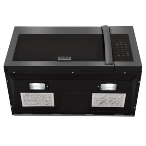 ZLINE Over The Range Microwave Oven, Black Stainless, MWO-OTR-30-BS