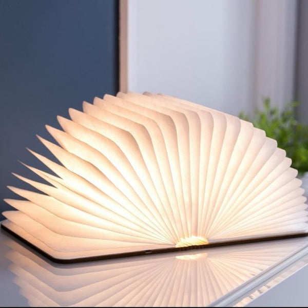 Smart Wooden Book Table Lamp - Home and Tower