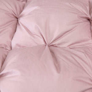 Giuseppina 1000 Thread Count Goose Down Comforter Bedding Set in Light Pink Color in modern bedroom Available in Queen and King Size. (Gum Color)