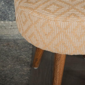 Close up of high quality stool's wooden legs!.