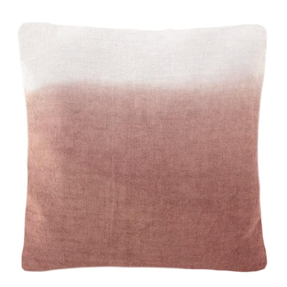Beautiful Bohemian Pillow in Terracotta color made of Linen.