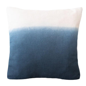Boho Throw Pillow in Blue Indigo Color.