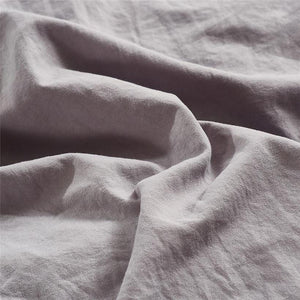 Light gray color wrinkled bedding sheets.