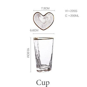 Heart-Shaped Bowl & Cup