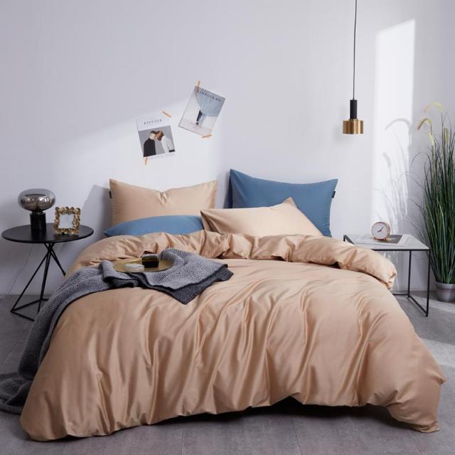 Apricot Grace Silk Duvet Cover Set (Premium Egyptian Cotton) 600TC - King