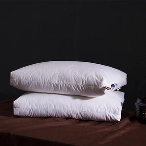 Giovanni Goose Down Pillows in white color.