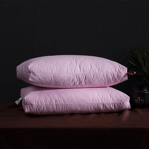 Giovanni Goose Down Pillows in pink color.