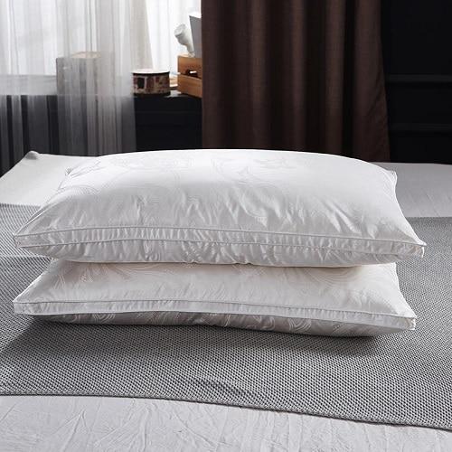 White Vincenzo  Goose Down Pillows.
