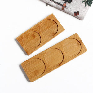 Rectangular Shaped Wooden Bamboo Sushi and Fruits Trays