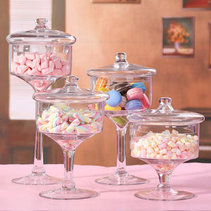 Wedding Glass Candy Jar