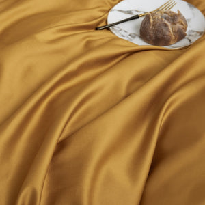 Butterscotch Grace Silk Duvet Cover Set (Premium Egyptian Cotton) 600TC