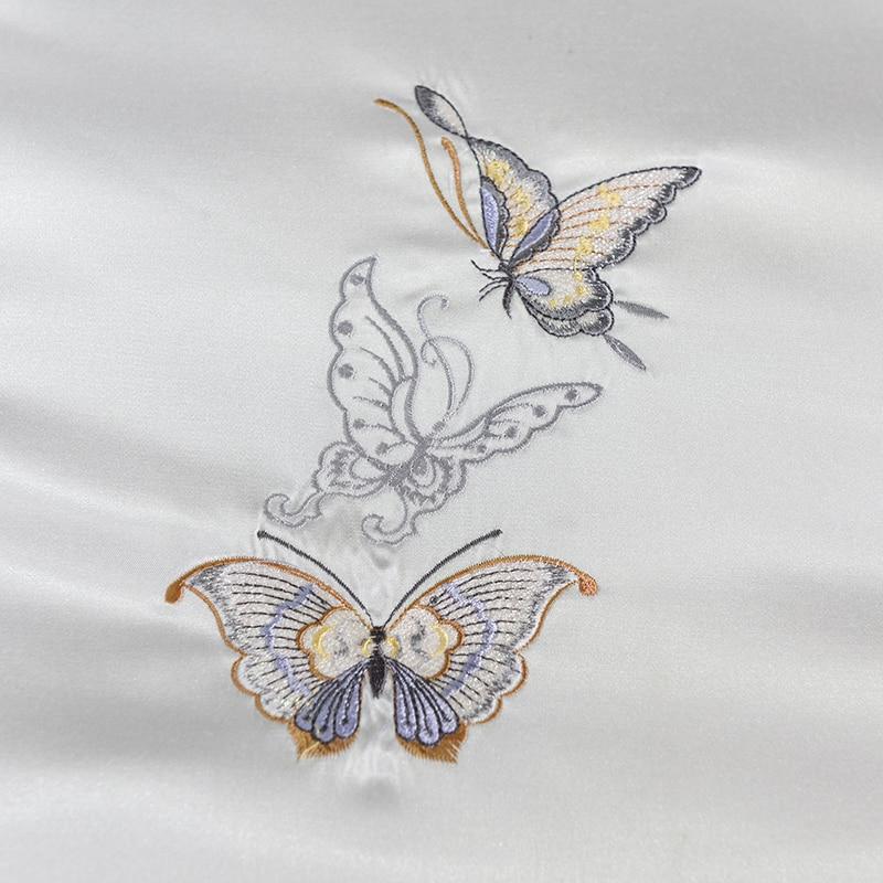 Front view of Platinum Butterfly Duvet Cover Set.