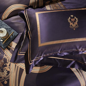 Napoleon Duvet Cover Set (Mulberry Silk) King Size
