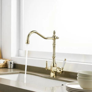 Isaac Single-Hole Dual-Handle Kitchen Sink Faucet
