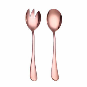 Bertha Rose Serving Spoon and Fork.