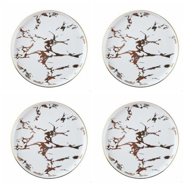 Lighting Flat Plates Nordic Collection - White / 6 Inches / 4