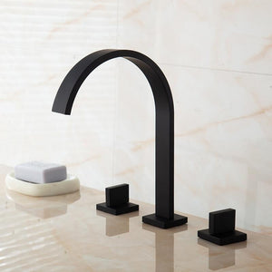 Front view of Paul Dual-Handle Three-Hole Bathroom Faucet.